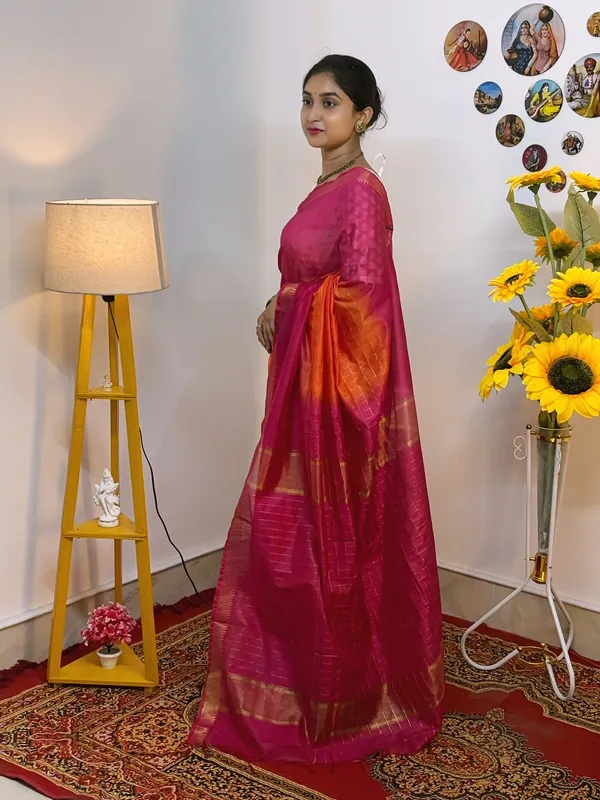 Pink_Orange_Traditional_Saree_for_Women