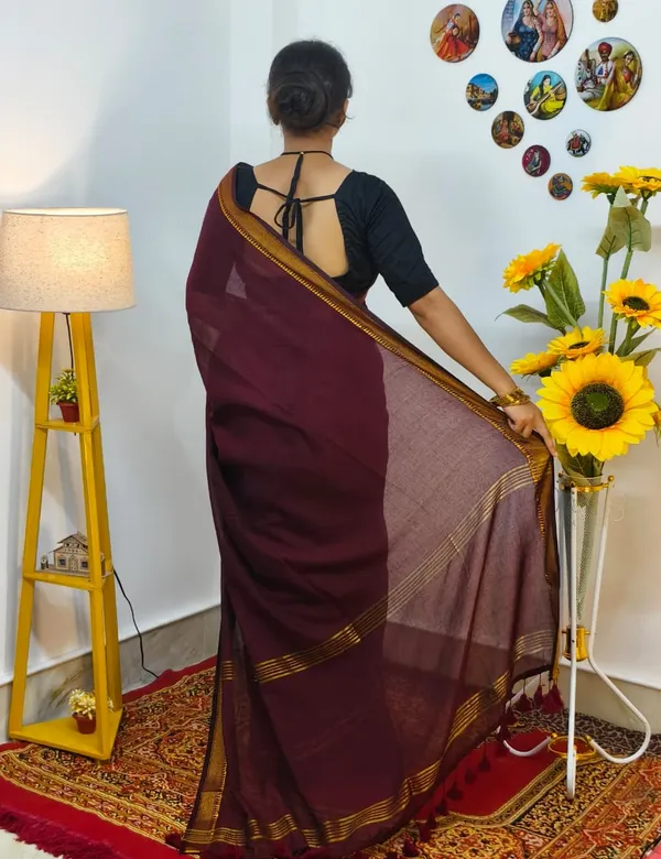 Maroon_Mangalgiri_cotton_saree_