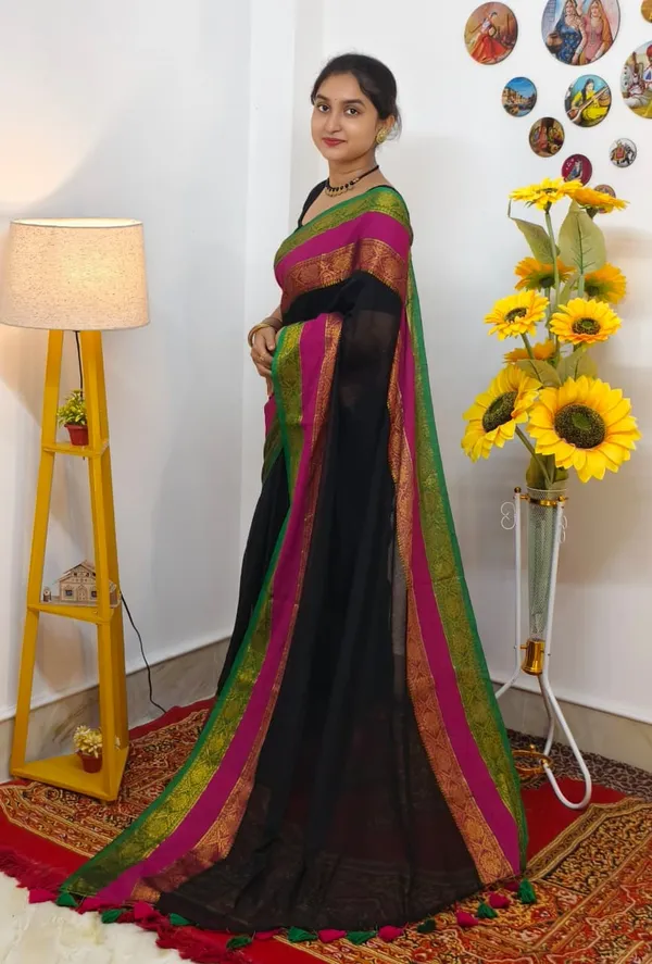 Black_Mul_cotton_saree_
