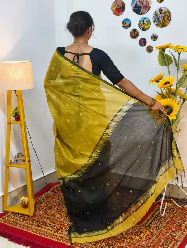Olive_Mustard_and_black_semi_maheshwari_saree_