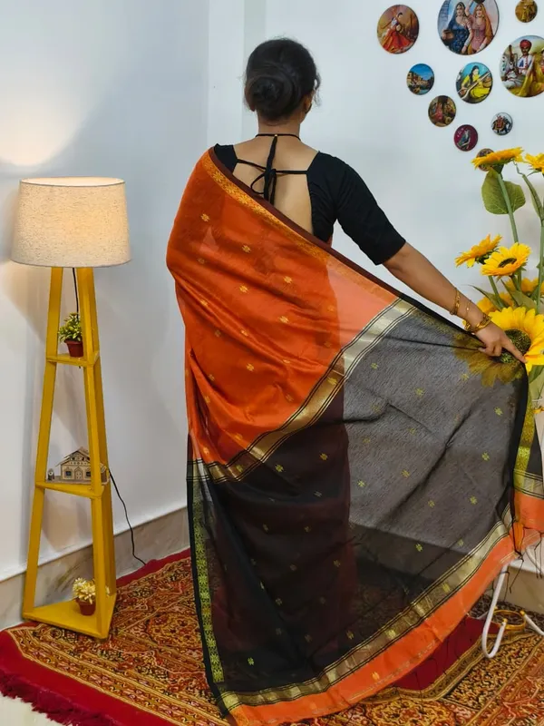 Orenge_semi_maheshwari_saree_