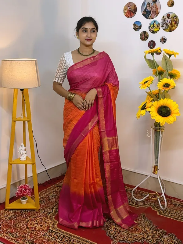 Pink_Orange_Traditional_Saree_for_Women