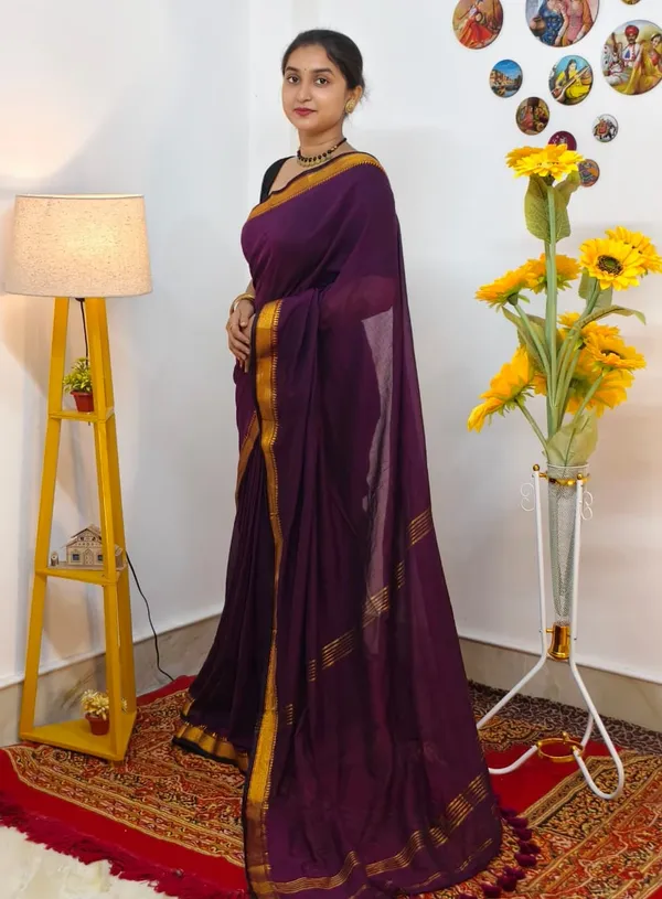 Magenta_Mangalgiri_cotton_saree_