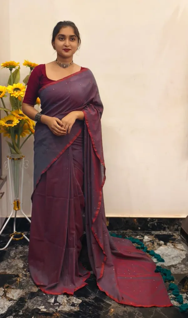 Burgundy_Masrise_Cotton_Embellished_Saree_For_Women