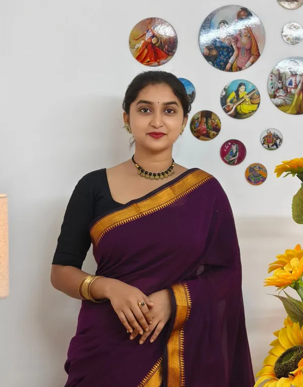 Magenta_Mangalgiri_cotton_saree_