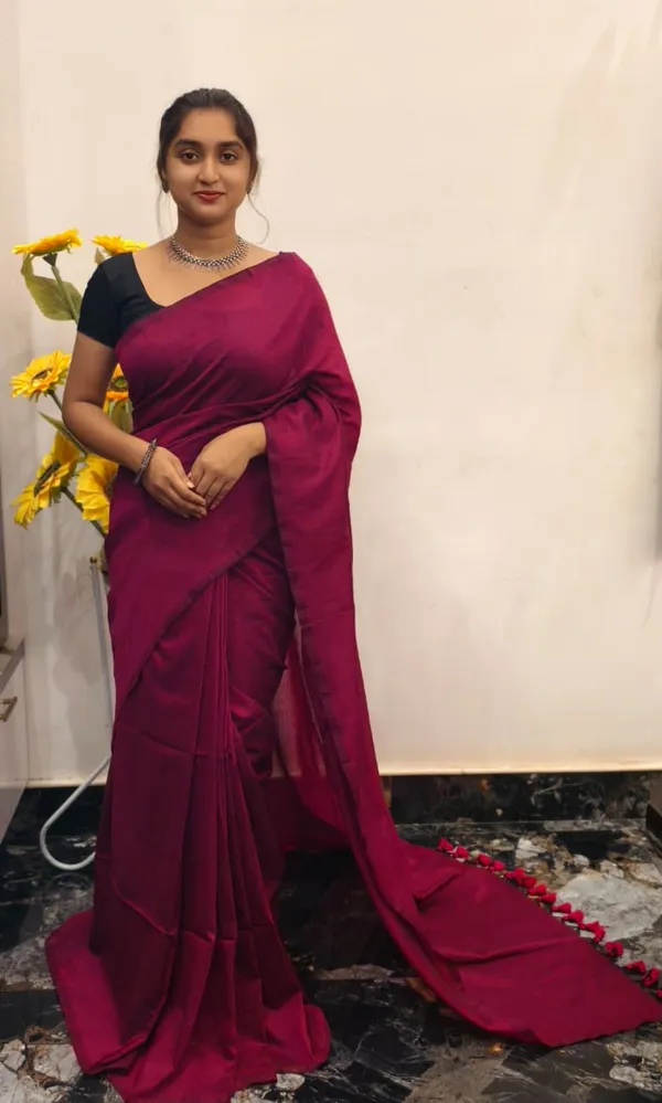 Maroon_Masrise_Cotton_Draped_Saree_For_Women