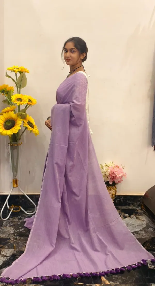 Lavender_Masrise_Cotton_Solid_Saree_For_Women