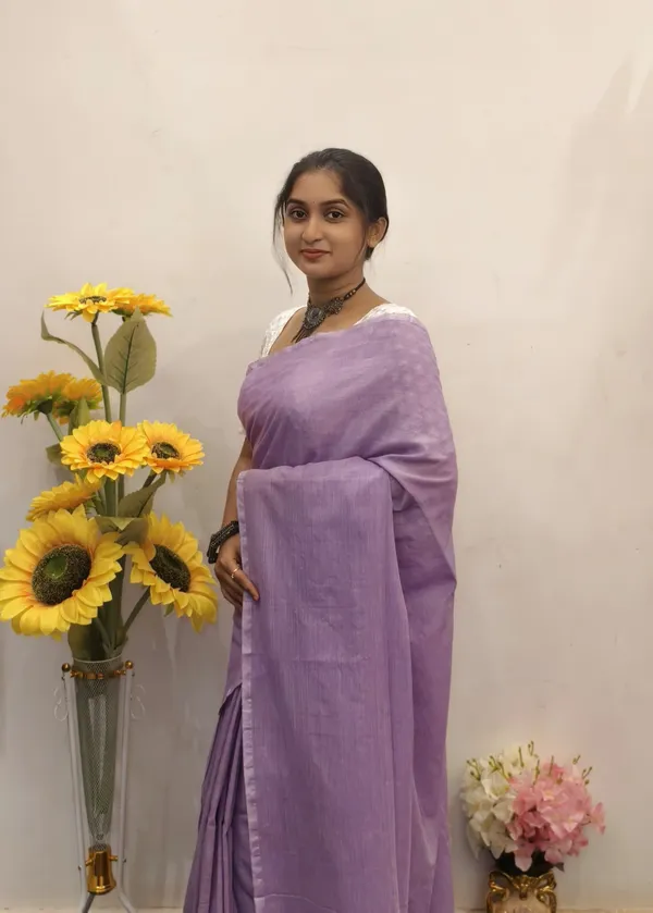 Lavender_Masrise_Cotton_Solid_Saree_For_Women