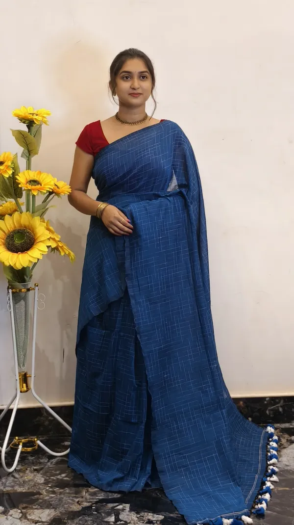 Blue_Masrise_Cotton_Geometric_Print_Saree_For_Women