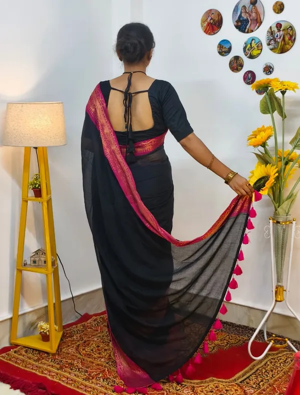 Black_Mul_cotton_saree_