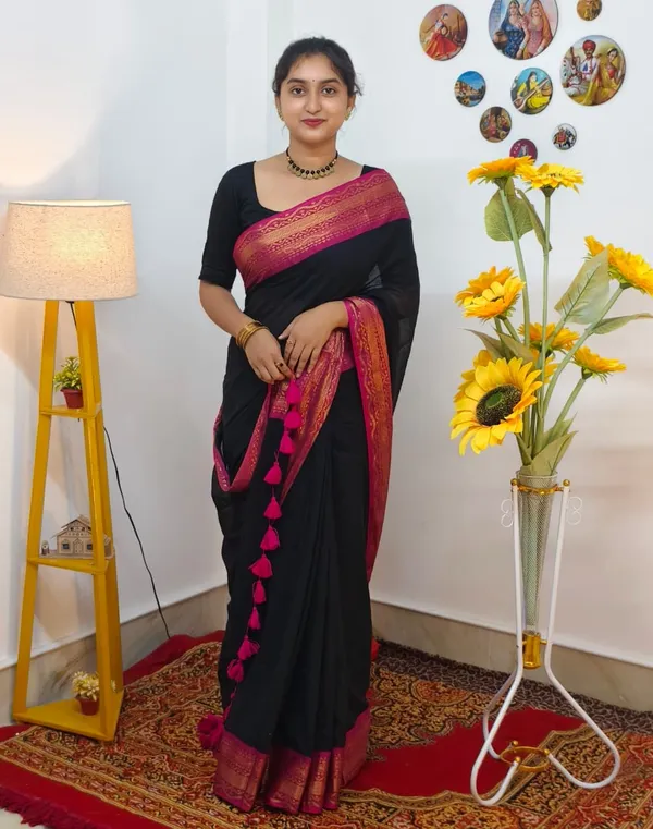 Black_Mul_cotton_saree_