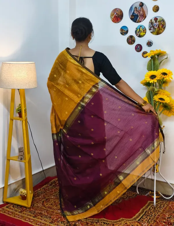 Mustard_Yellow_and_pink_semi_maheshwari_saree_