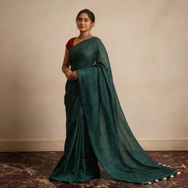 Green_Masrise_Cotton_Geometric_Print_Saree_For_Women