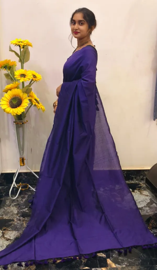 Purple_Masrise_Cotton_Solid_Saree_For_Women