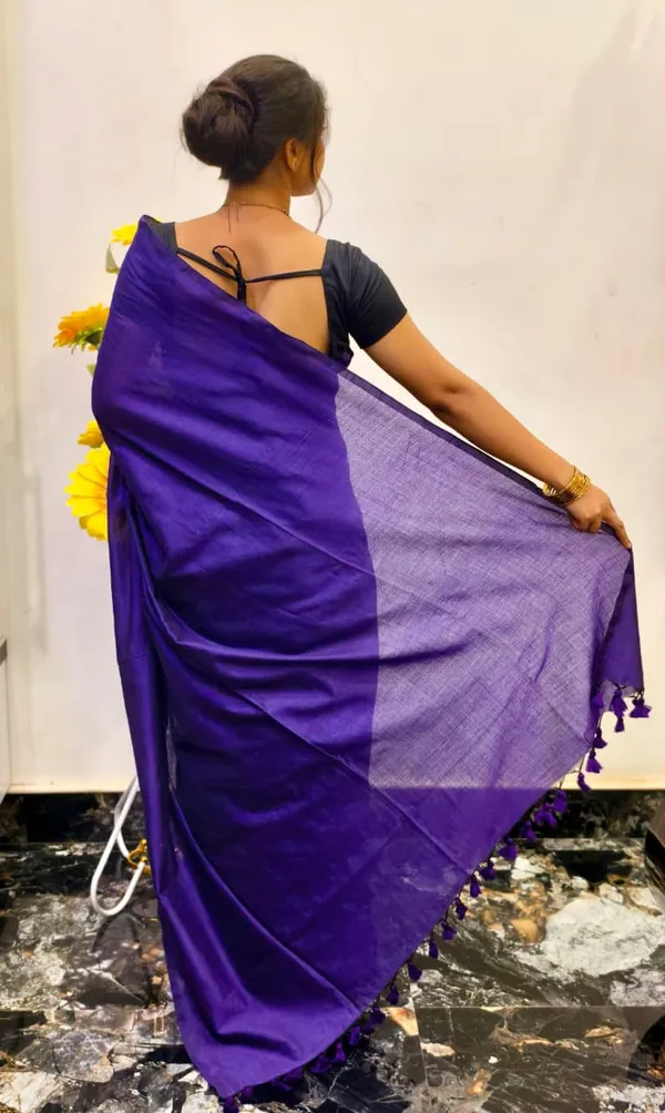 Purple_Masrise_Cotton_Solid_Saree_For_Women