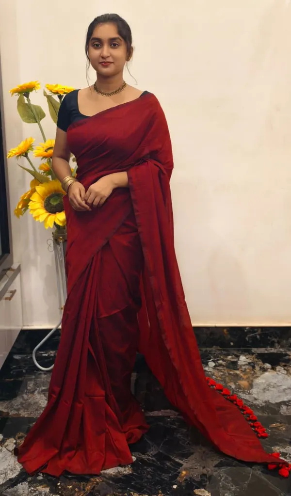 Maroon_Masrise_Cotton_Textured_Saree_For_Women