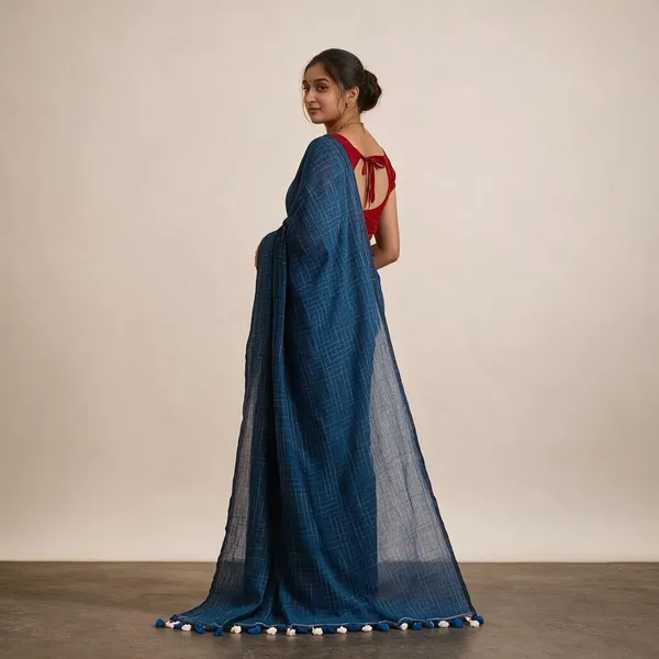 Blue_Masrise_Cotton_Geometric_Print_Saree_For_Women