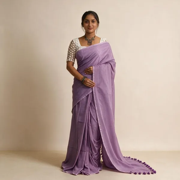 Lavender_Masrise_Cotton_Solid_Saree_For_Women