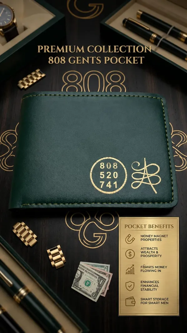 Green_Faux_Leather_Bi-Fold_Wallet_For_Men