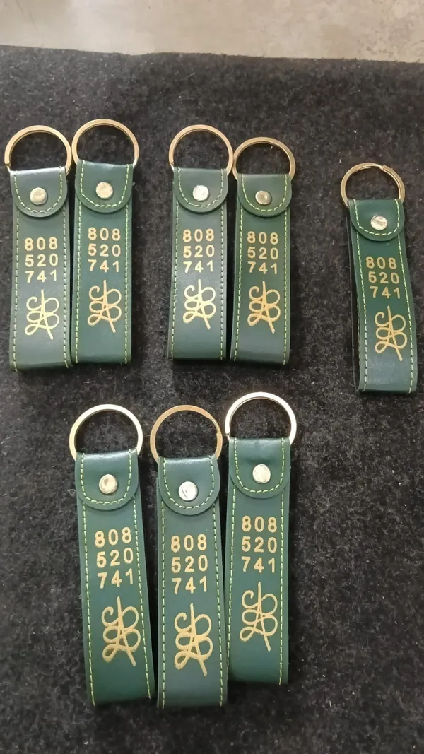 Green_Faux_Leather_Printed_Keychain_Set_-_Pack_of_2
