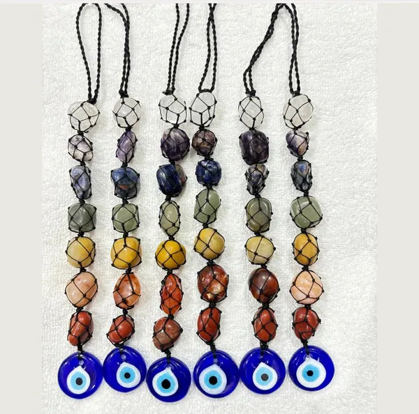 Multicolour_Gemstone_Evil_Eye_Keychain_For_Gifting