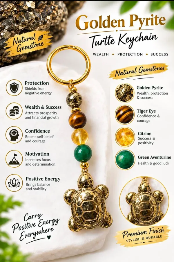Multicolour_Gemstone_Beaded_Turtle_Charm_Keychain_-_Pack_of_2