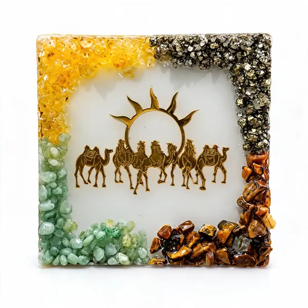 Resin_Desert_Camel_Caravan_Decorative_Plaque