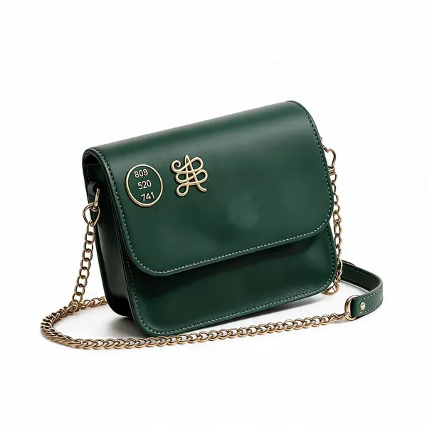 Green_Faux_Leather_Flap_Crossbody_Bag_For_Women