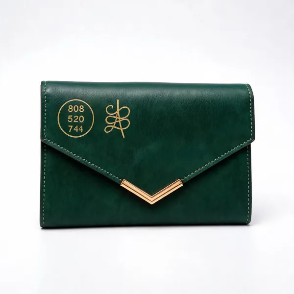 Green_Faux_Leather_Envelope_Continental_Wallet_For_Women