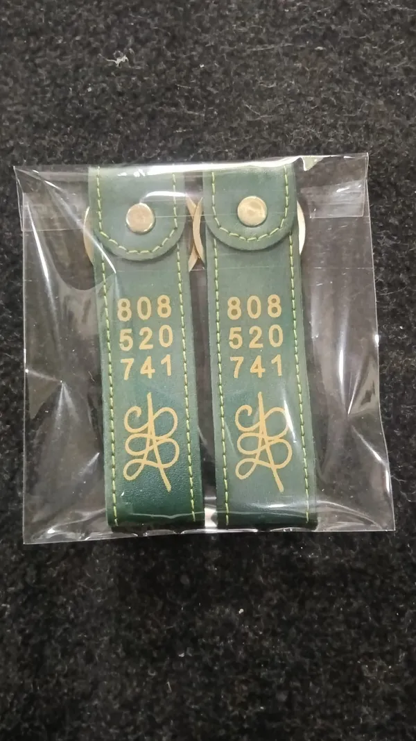 Green_Faux_Leather_Printed_Keychain_Set_-_Pack_of_2