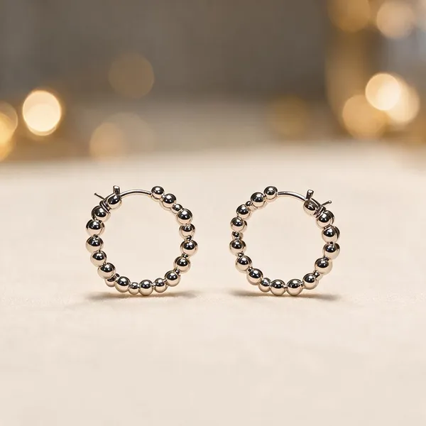 925_Silver_Bubble_Cluster_Hoops_Earrings_for_Women