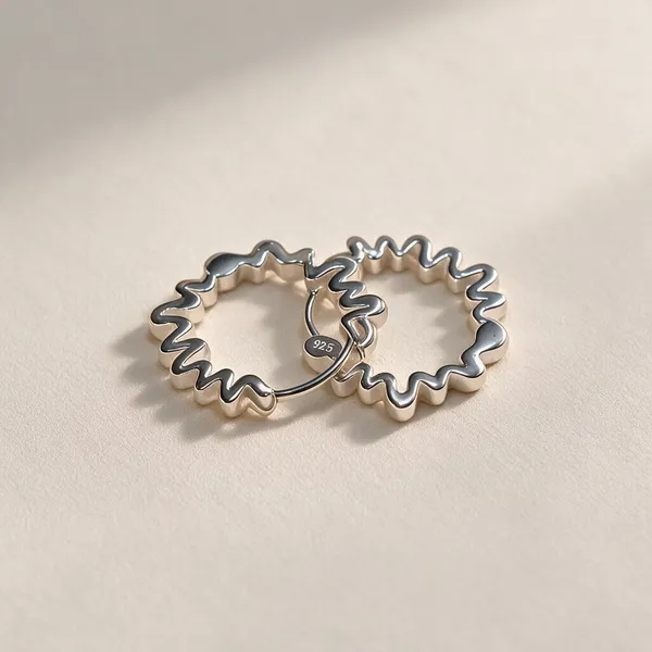 Platinum_Plated_925_Silver_Ripple_Zigzag_Hoops_Earring_for_Women