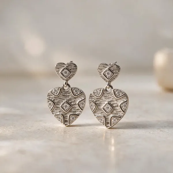 Platinum_Plated_925_Silver_Geometric_Heart_Pendant_Jewelry_Set_For_Women