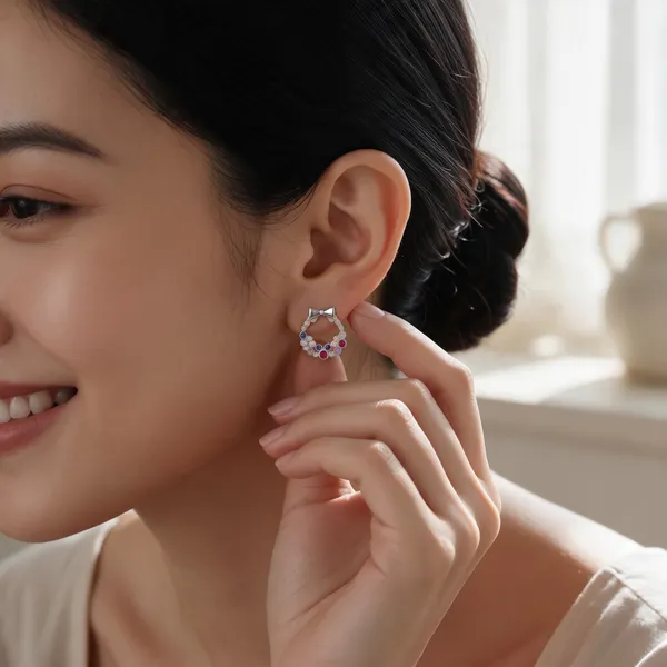 Silver_Tone_Floral_Stone_Drop_Earrings_for_Women