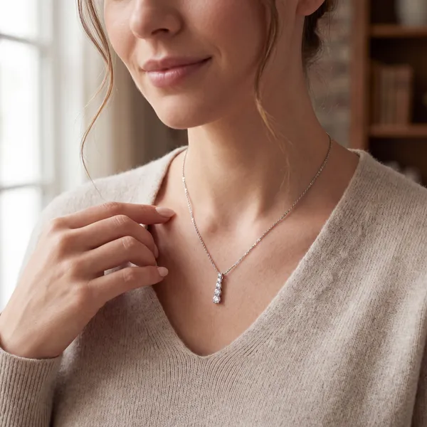 Silver_Tone_Crystal_Drop_Pendant_Necklace_for_Women