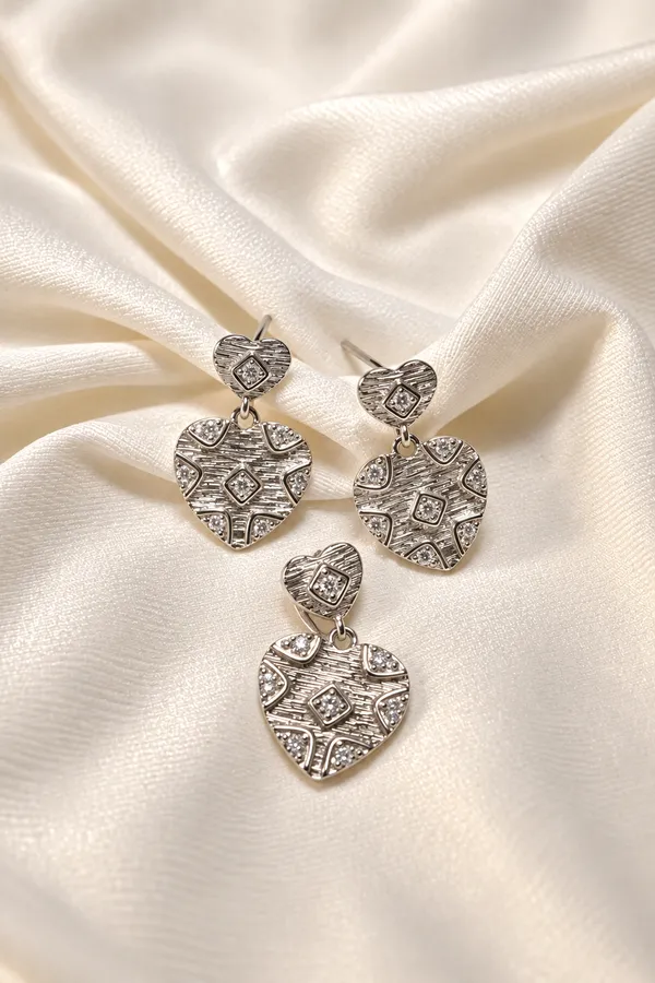Platinum_Plated_925_Silver_Geometric_Heart_Pendant_Jewelry_Set_For_Women