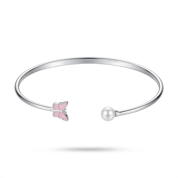 Platinum_Plated_925_Silver_Butterfly_Pearl_Cuff_Bracelet_for_Women