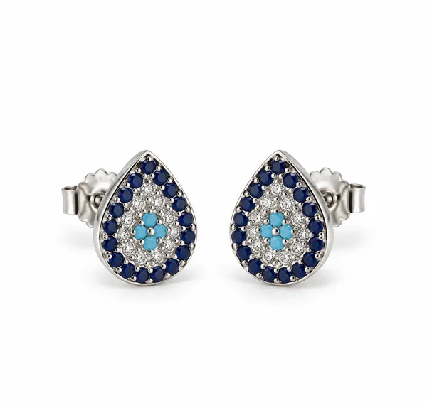 925_Silver_Evil_Eye_Drop_Stud_Earrings_For_Women