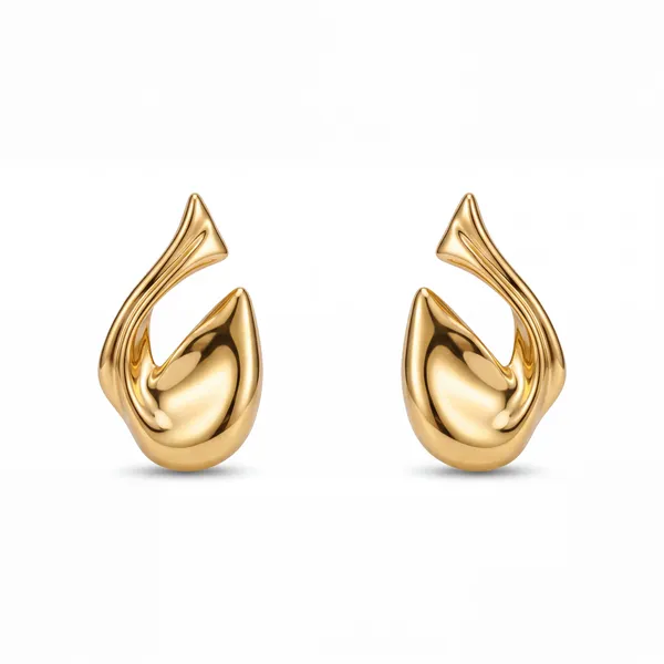 Gold_Tone_Dolphin_Drop_Earrings_for_Women