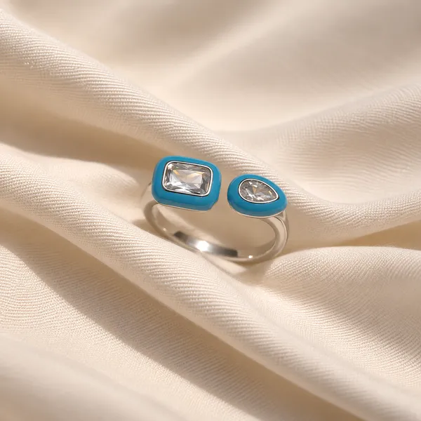 Platinum_Plated_925_Silver_Blue_Open_Band_Dual_Stone_Ring_For_Women