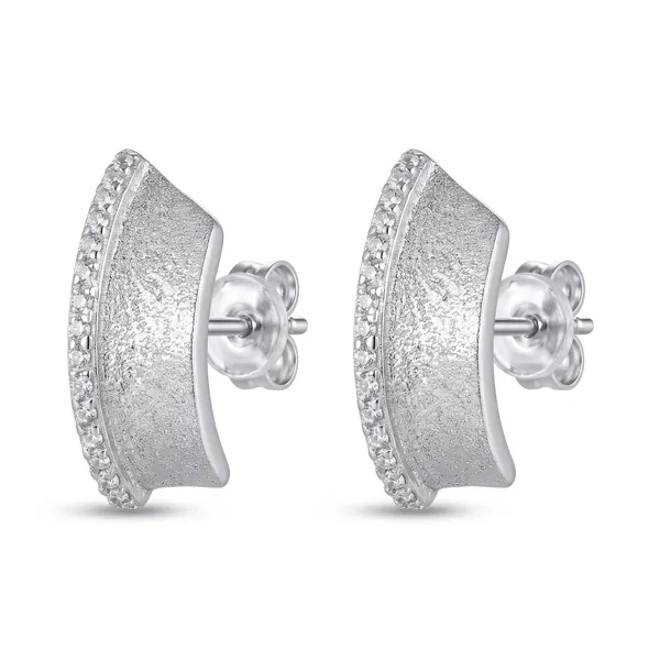 Silver-Tone_Curved_Stud_Earrings_for_Women