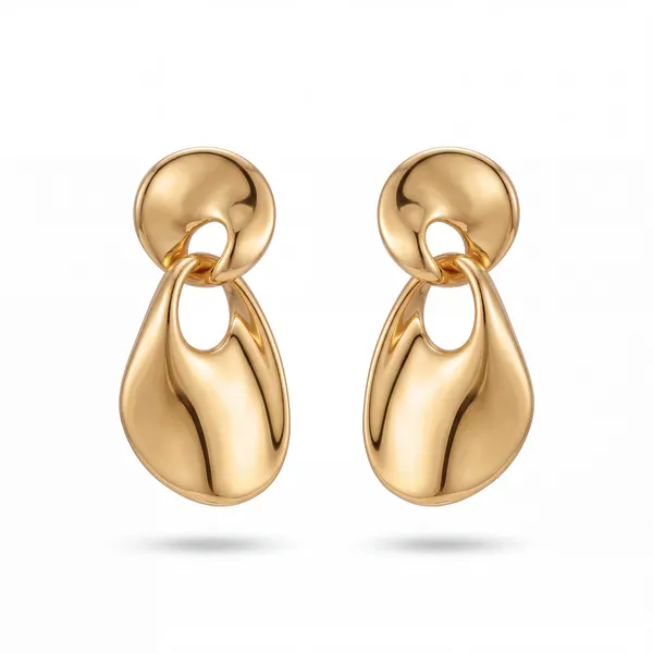 Gold_Tone_Sculptural_Drop_Earrings_for_Women