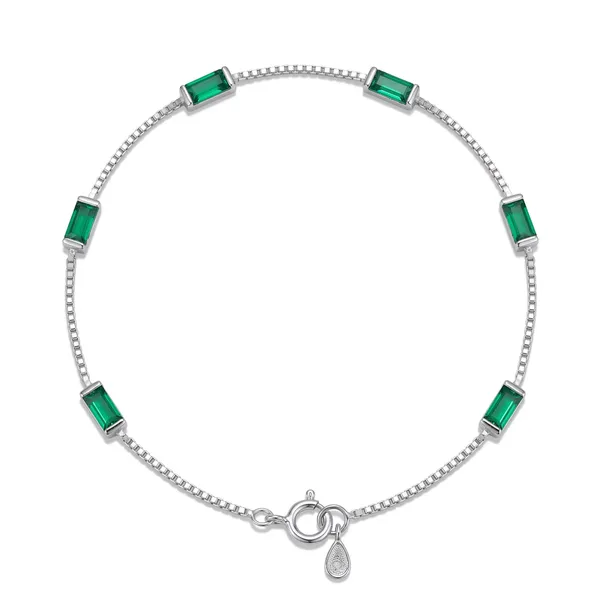 Silver-Tone_Green_Stone_Bracelet_for_Women