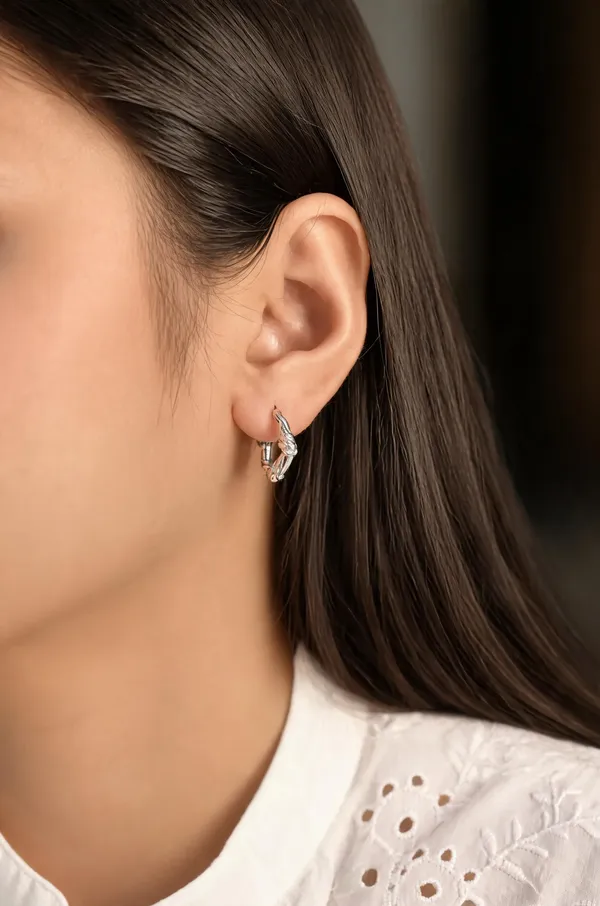 925_Silver_Twisted_Knotted_Rope_Hoop_Earring_For_Women