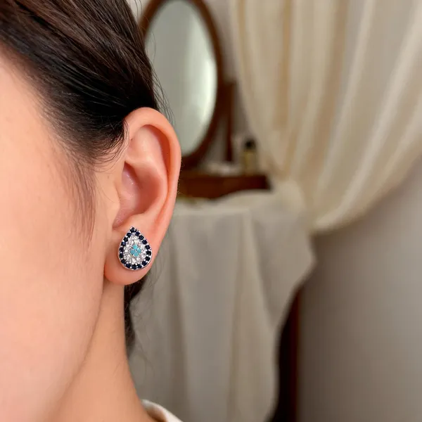 925_Silver_Evil_Eye_Drop_Stud_Earrings_For_Women