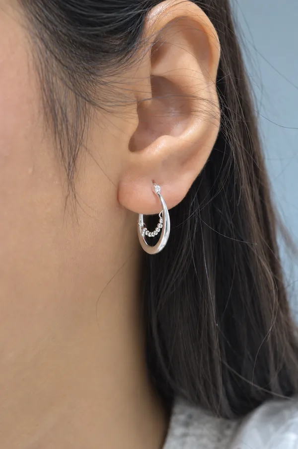 Platinum_Plated_925_Silver_Hanging_Bead_Chain_Hoop_Earrings_For_Women