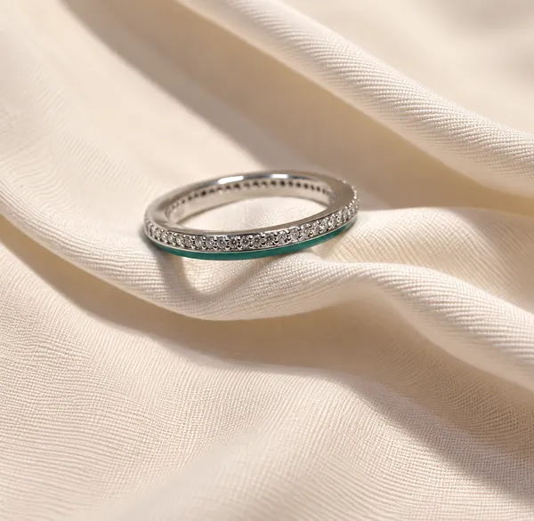 Green_Silver_925_Enamel_Slim_Band_Ring_For_Women