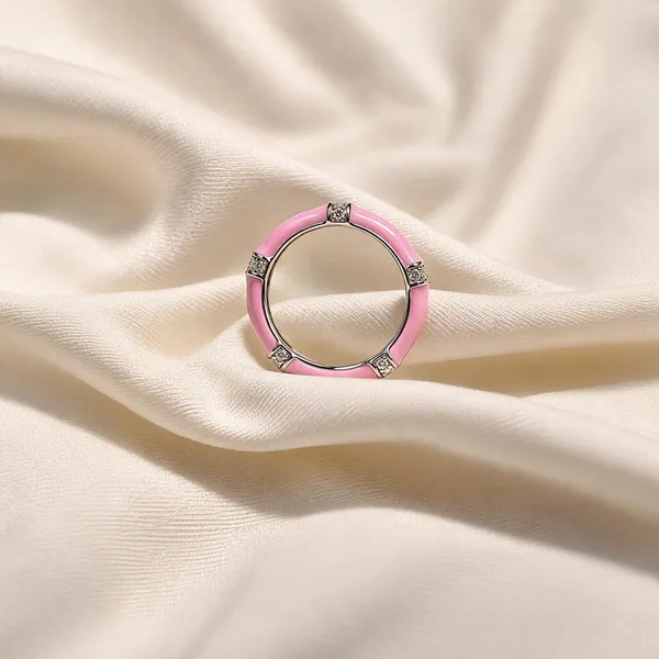 Pink_Silver_925_Metallic_Accent_Band_Ring_For_Women