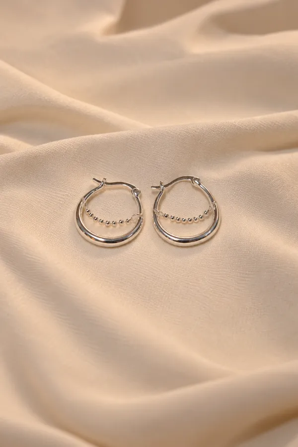 Platinum_Plated_925_Silver_Hanging_Bead_Chain_Hoop_Earrings_For_Women
