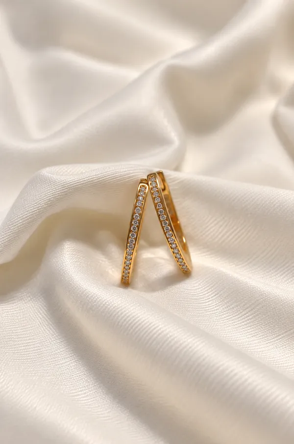 925_Silver_18K_Gold_Plated_Oval_Hoop_Earring_For_Women